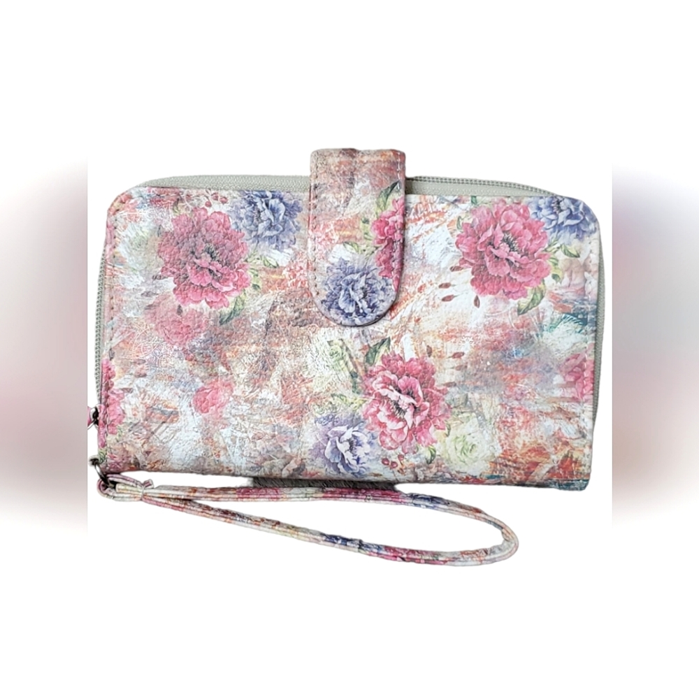 Mundi Faux Leather Floral Wallet!